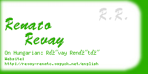 renato revay business card
